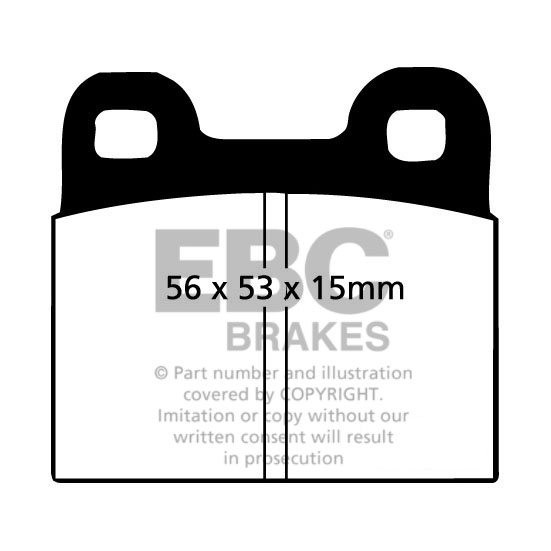 EBC Brakes ALFA ROMEO Giulietta 2.0 80-83 Remblokken achterzijde