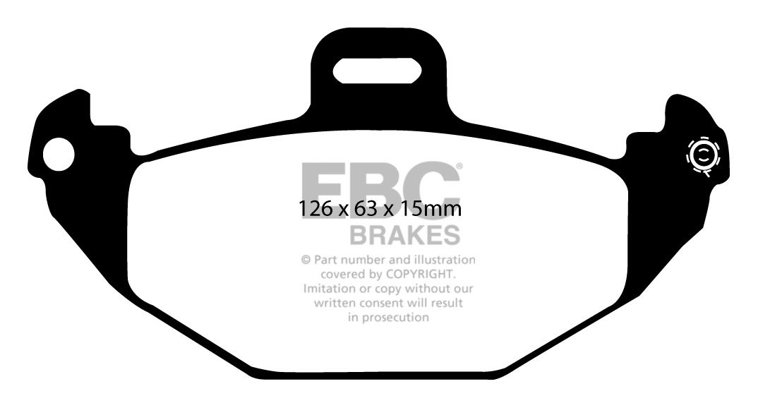 EBC Brakes RENAULT Laguna Sedan 2.0 99-2000 Remblokken achterzij