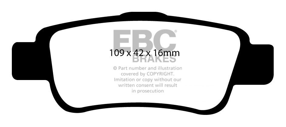 EBC Brakes HONDA CR-V 2.2 TD 2007-.. Remblokken achterzijde