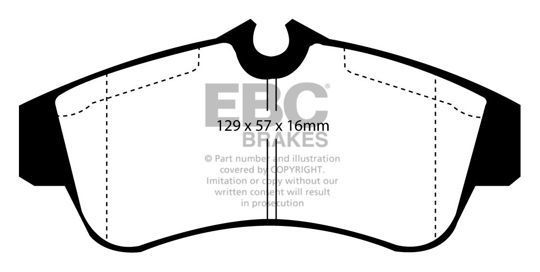 EBC Brakes NISSAN Primera 2.0 D (W10) 93-96 Remblokken voorzijde