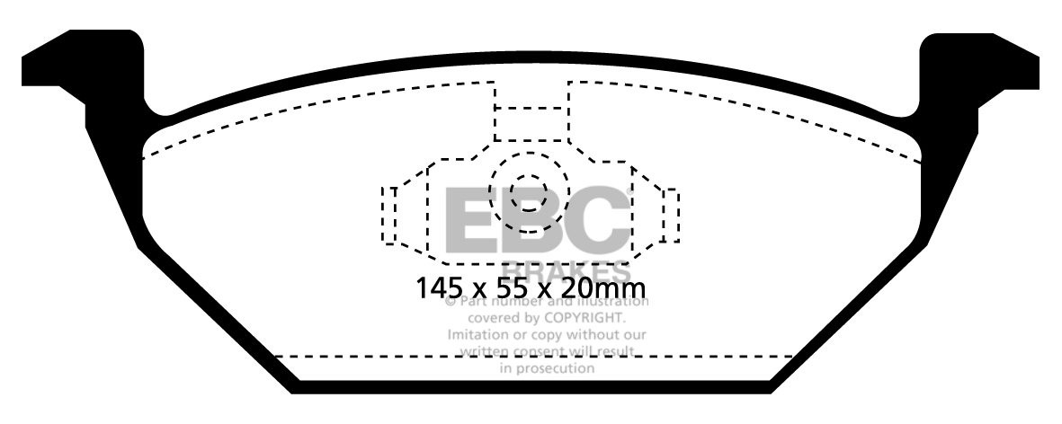 EBC Brakes AUDI A3 8L 1.9 TD -110 96-99 Remblokken voorzijde