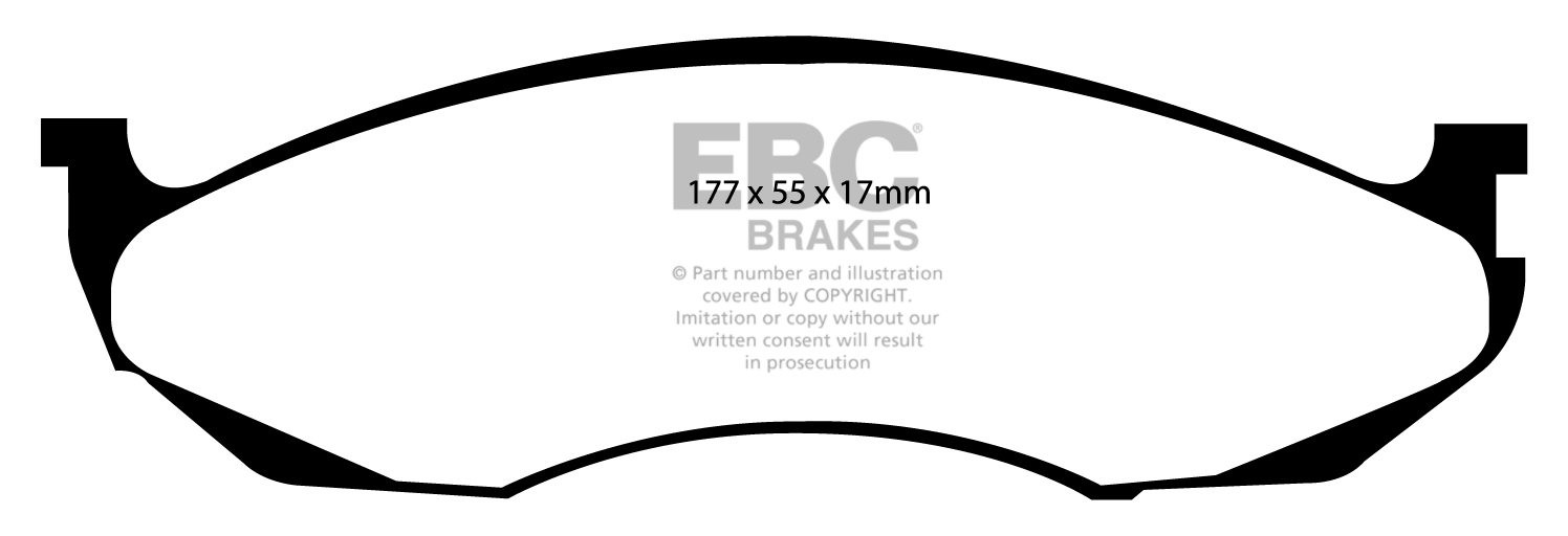EBC Brakes CATERHAM C21 1.6 96-2000 Remblokken achterzijde green