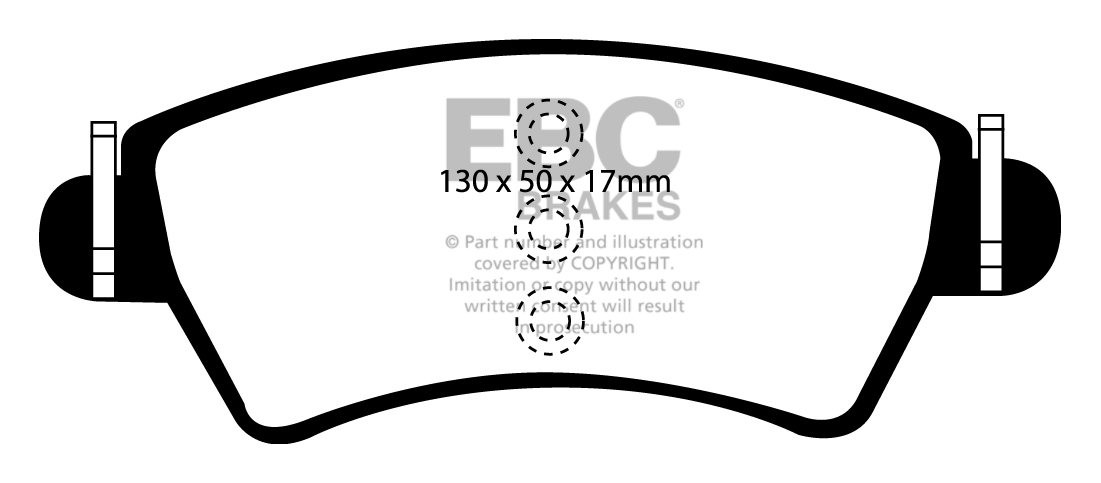 EBC Brakes PEUGEOT 206 1.6 2007-.. Remblokken voorzijde greenstu