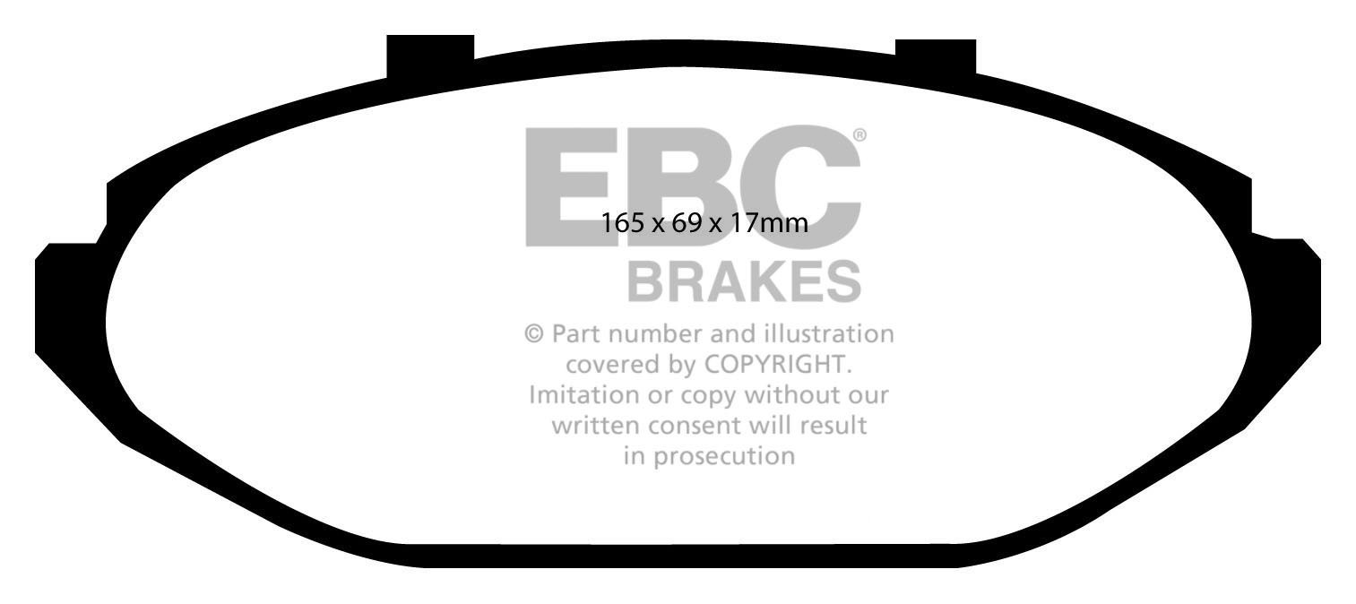 EBC Brakes LINCOLN Town Car 4.6 99-2002 Remblokken voorzijde