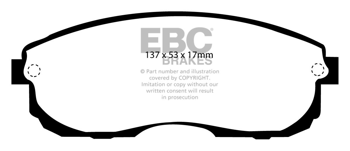EBC Brakes NISSAN Stagea 2.5 96-2001 Remblokken voorzijde greens