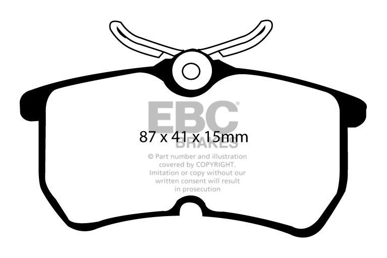 EBC Brakes FORD Puma 1.7 Racing 99-2000 Remblokken achterzijde