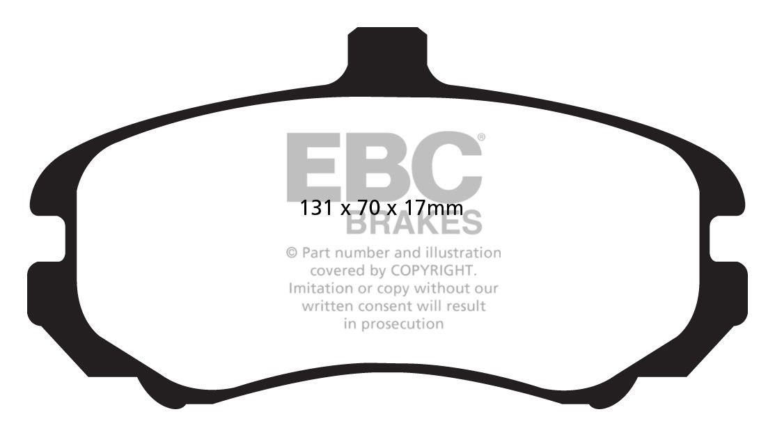 EBC Brakes HYUNDAI Elantra 2.0 TD 2003-2005 Remblokken voorzijde