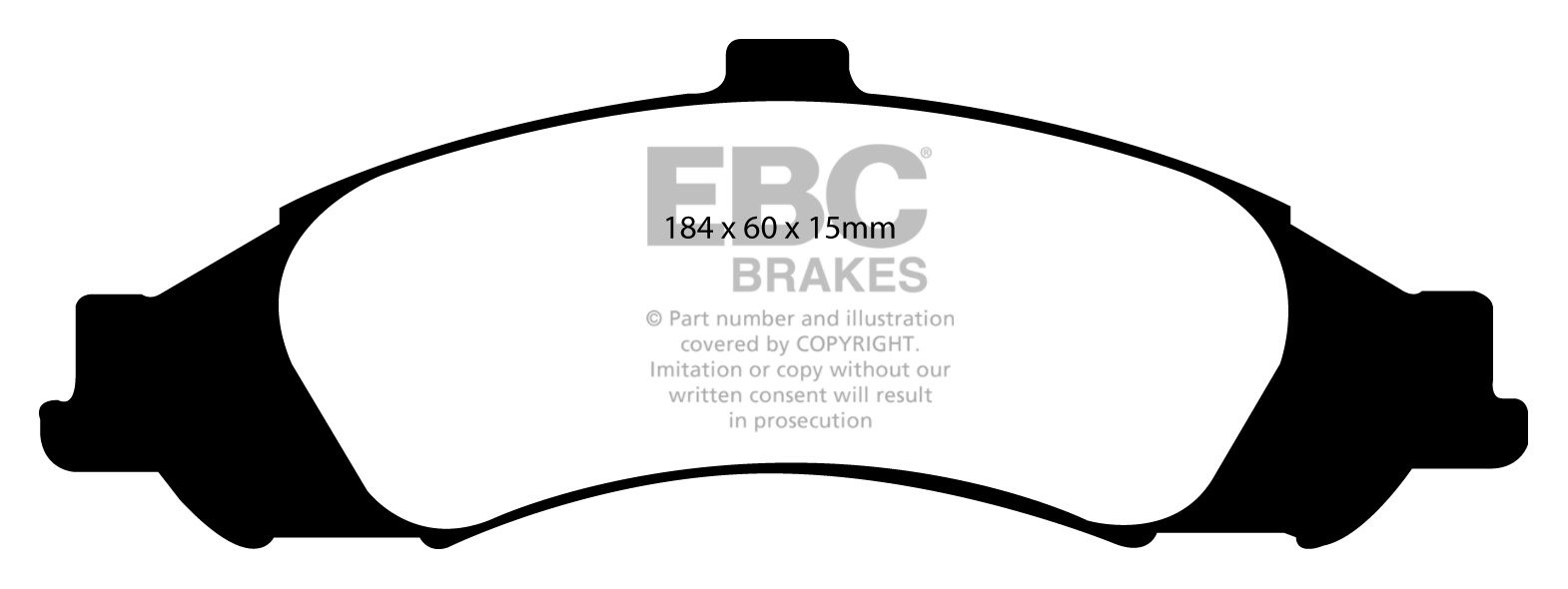 EBC Brakes PONTIAC GTO 5.7 2003-2004 Remblokken voorzijde yellow