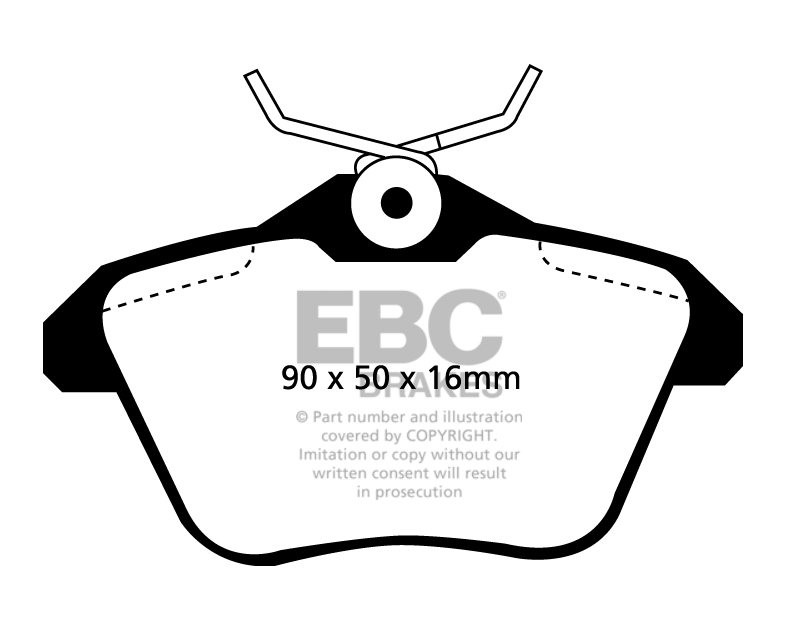 EBC Brakes LANCIA Kappa 2.0 98-2001 Remblokken achterzijde