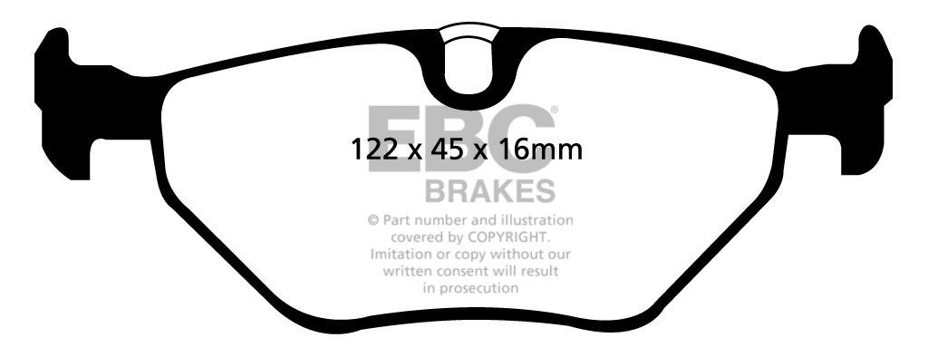EBC Brakes BMW 530 2.9 TD (E39) Touring 2001-2003 Remblokken ach
