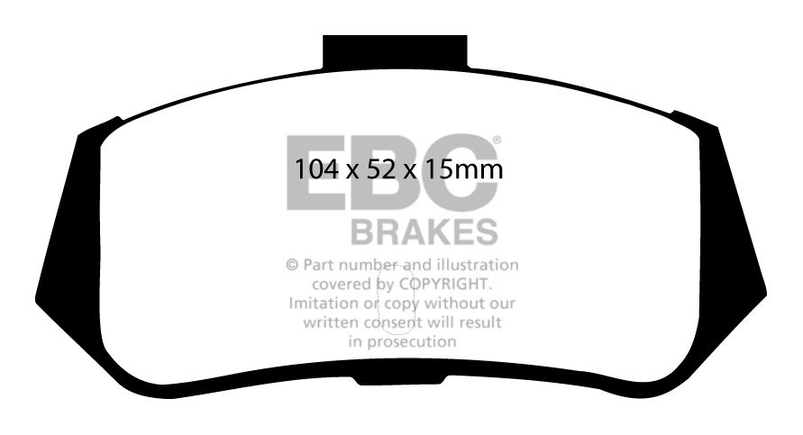 EBC Brakes FIAT 130 3.2 71-78 Remblokken achterzijde