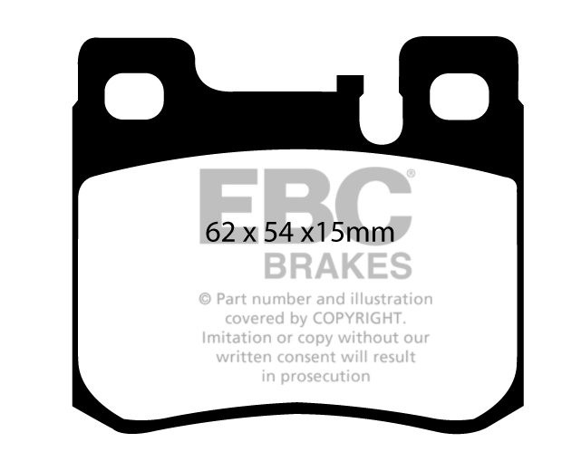 EBC Brakes MERCEDES SL-Class (R129) SL320 96-99 Remblokken achte