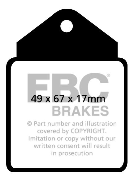 EBC Brakes ALFA ROMEO Giulia (105) 1.6 64-66 Remblokken voorzijd