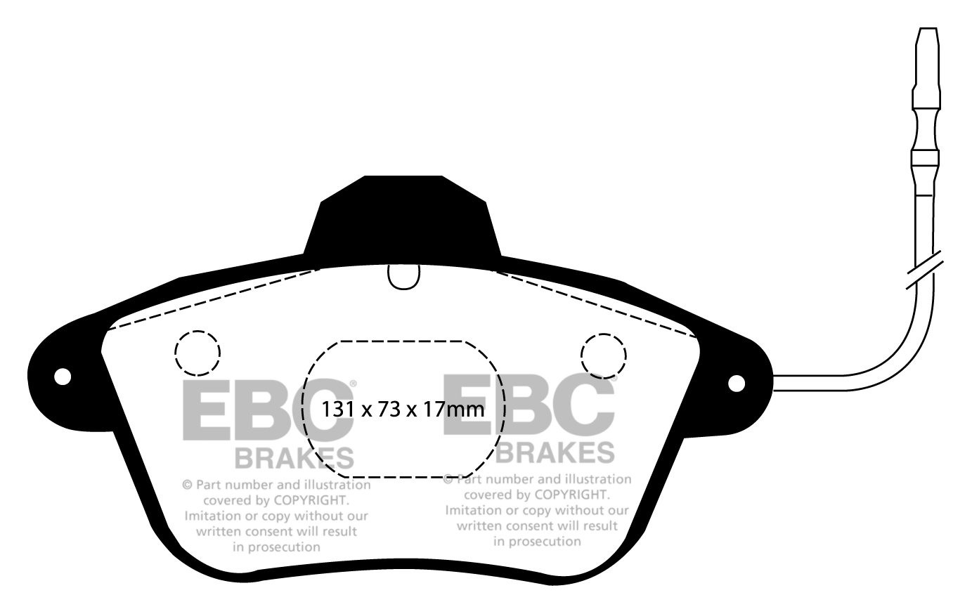 EBC Brakes CITROEN XM 2.0 Sedan 91-2000 Remblokken voorzijde