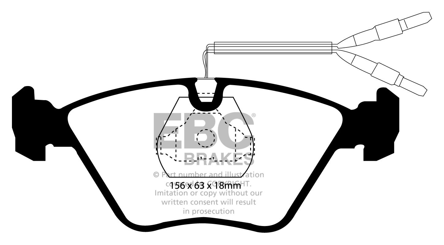 EBC Brakes CITROEN XM 3.0 Station 92-97 Remblokken voorzijde