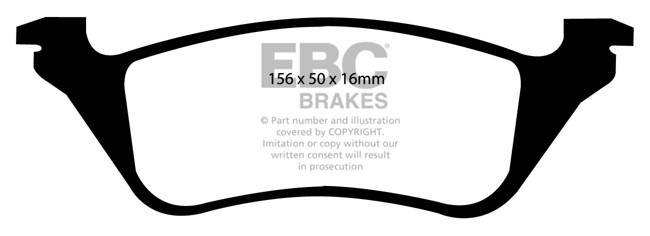 EBC Brakes JEEP Cherokee 2.8 TD 2001-2004 Remblokken achterzijde