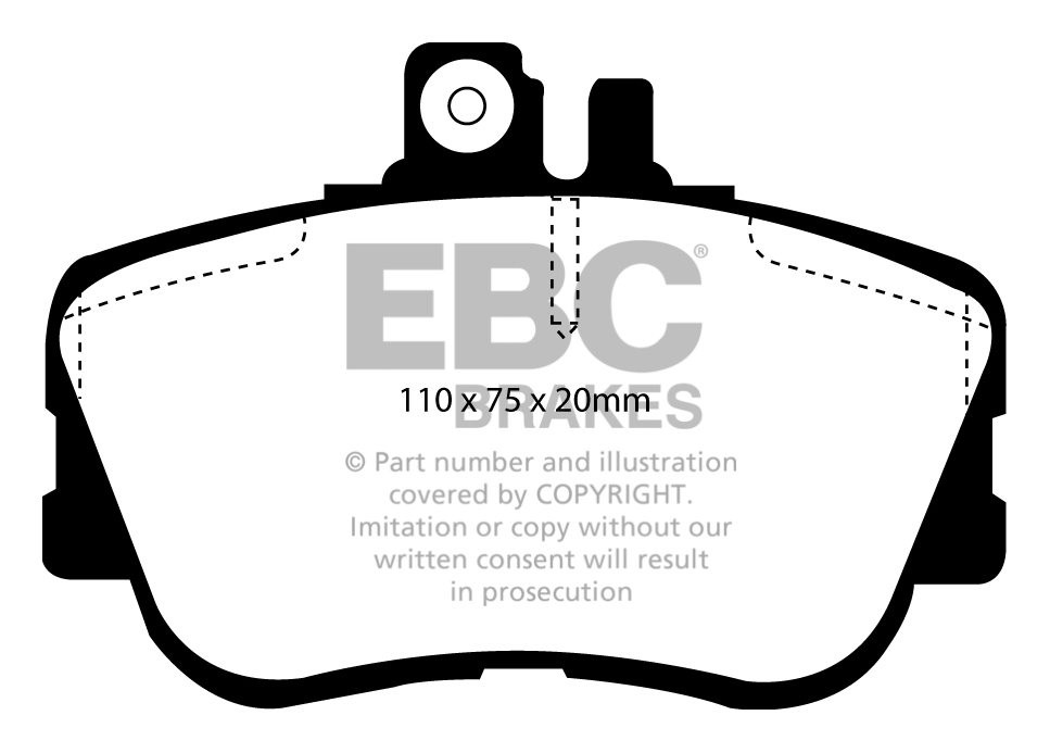 EBC Brakes MERCEDES C-Class (W202) C200 Sedan 96-2000 Remblokken