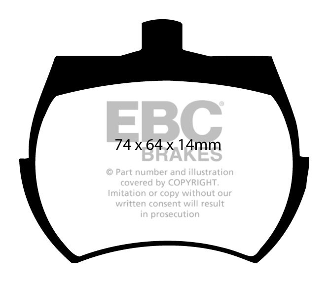 EBC Brakes MORRIS Mini 1275 GT 74-80 Remblokken voorzijde greens