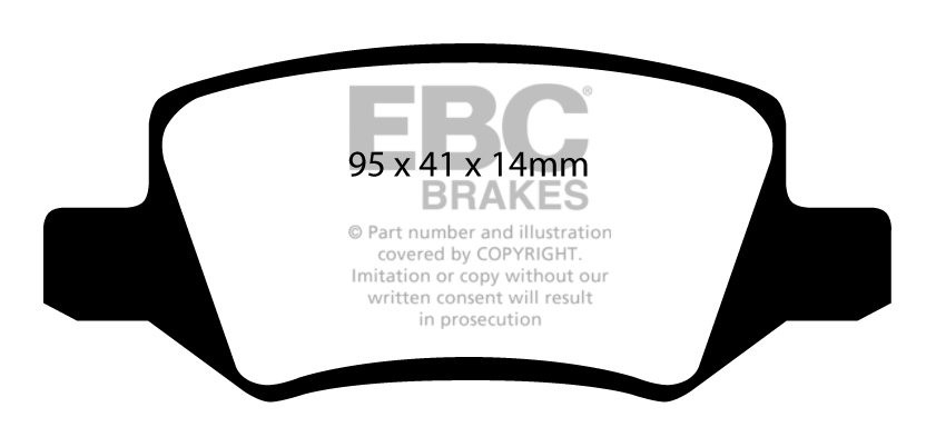 EBC Brakes MERCEDES B-Class (W245) B200 (2.0TD) 2005-.. Remblokk