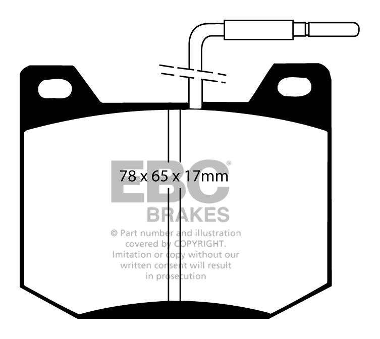 EBC Brakes CHRYSLER (EU) 180 1.8 72-79 Remblokken voorzijde