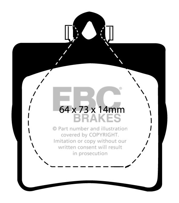EBC Brakes MERCEDES C-Class (W203) C180 K 2005-2007 Remblokken a