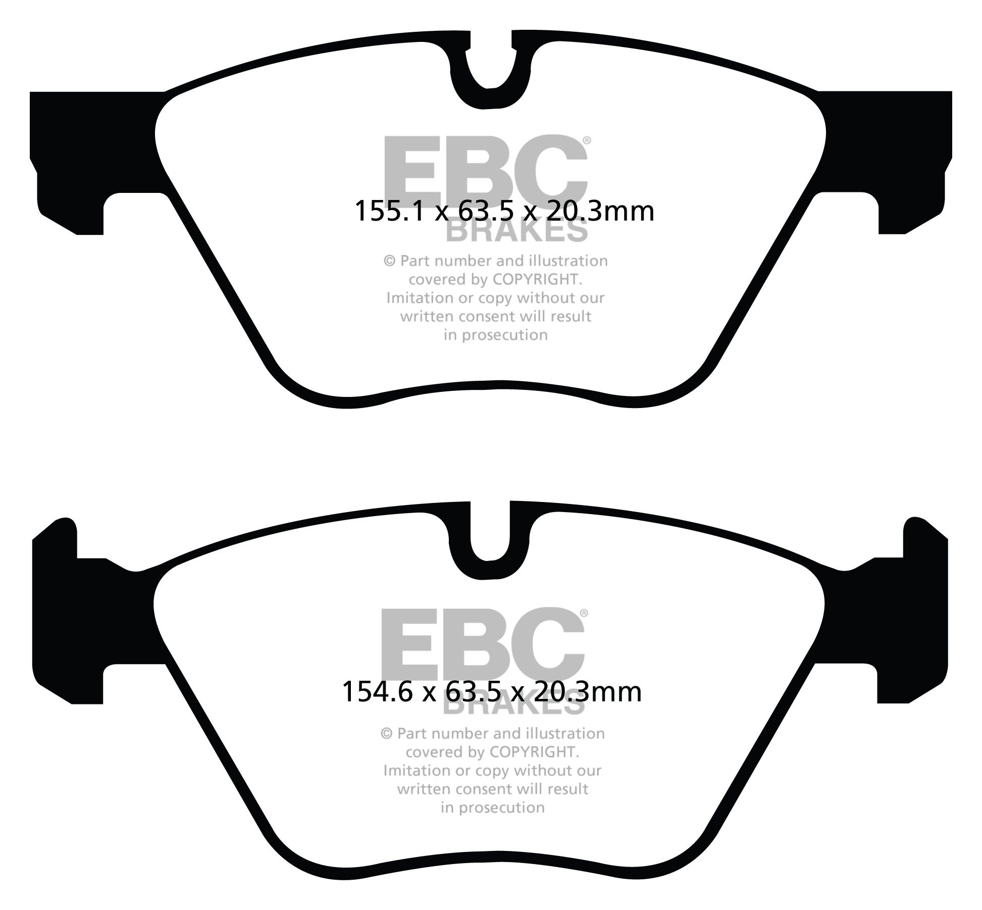 EBC Brakes BMW 318 2.0 (E90) 2010-.. Remblokken voorzijde