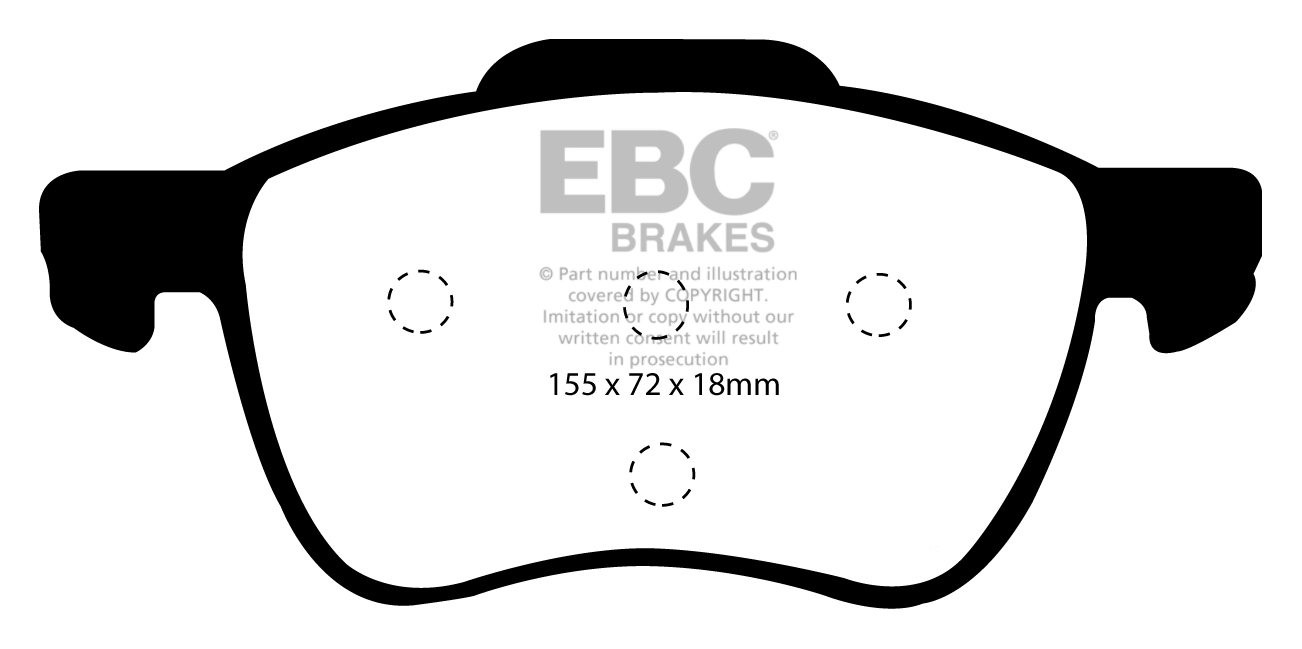 EBC Brakes VOLVO V70 2.3 Turbo R 4WD 99-2002 Remblokken voorzijd