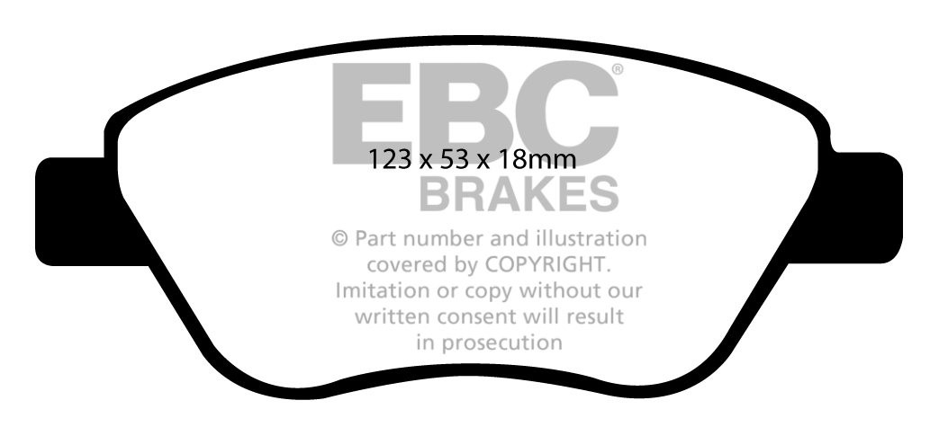 EBC Brakes OPEL Corsa D 1.4 2006-.. Remblokken voorzijde greenst