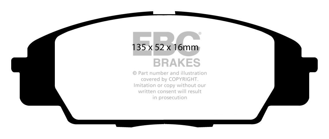 EBC Brakes HONDA S2000 2.0 99-2009 Remblokken voorzijde