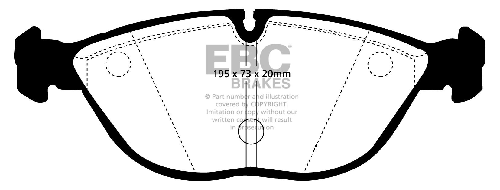 EBC Brakes MERCEDES S-Class (W220) S55 AMG 2000-2003 Remblokken