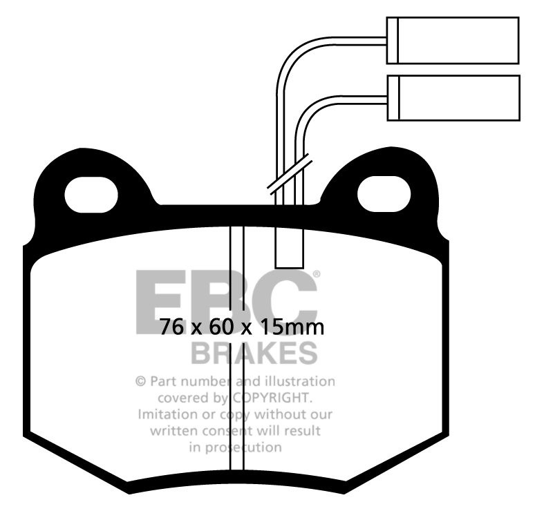 EBC Brakes ALFA ROMEO Alfa 75 2.4 TD 89-92 Remblokken voorzijde