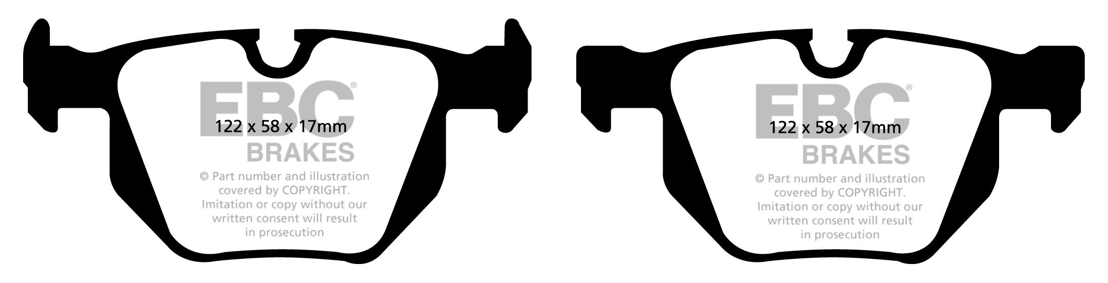 EBC Brakes BMW 335 3.0 Twin Turbo (E90) 2006-2010 Remblokken ach