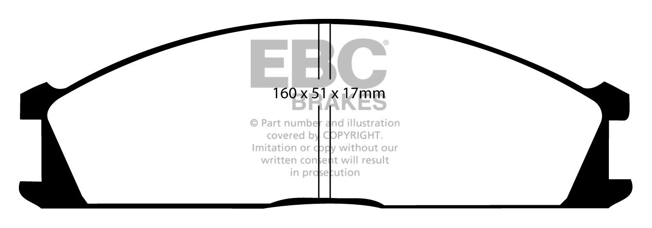 EBC Brakes NISSAN BEDRIJFSWAGEN Navara 2.5 TD 2WD (D22) 2001-200