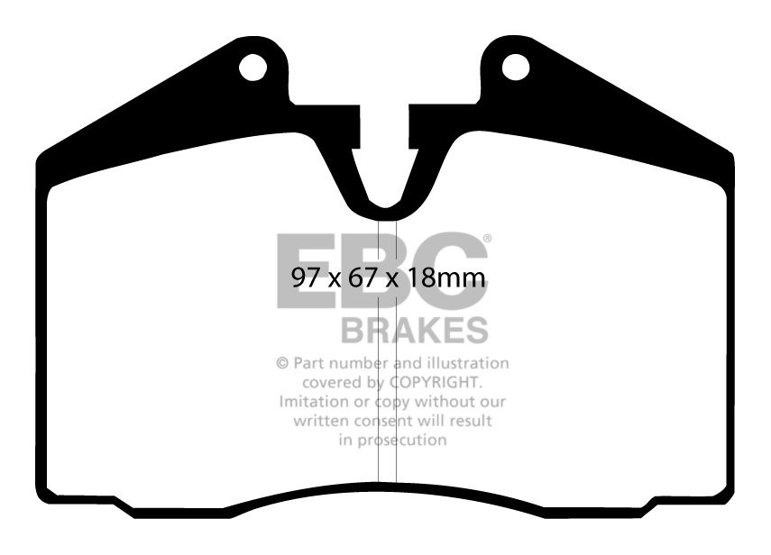 EBC Brakes PORSCHE 911 (964) 3.6 Turbo 92-93 Remblokken achterzi