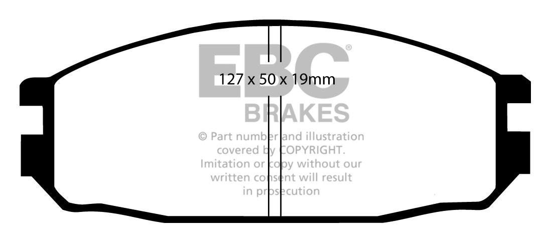 EBC Brakes NISSAN Patrol 4.2 (Y60) 92-98 Remblokken achterzijde