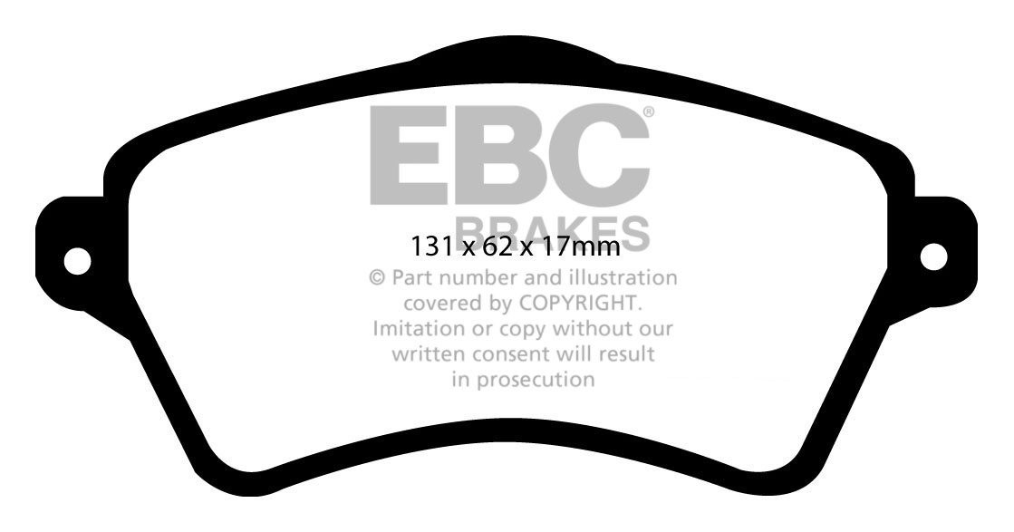 EBC Brakes LAND ROVER Freelander 2.0 TD 2000-2006 Remblokken voo