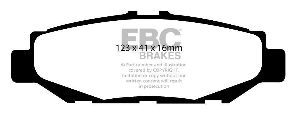 EBC Brakes LEXUS SC400 4.0 94-2000 Remblokken achterzijde redstu
