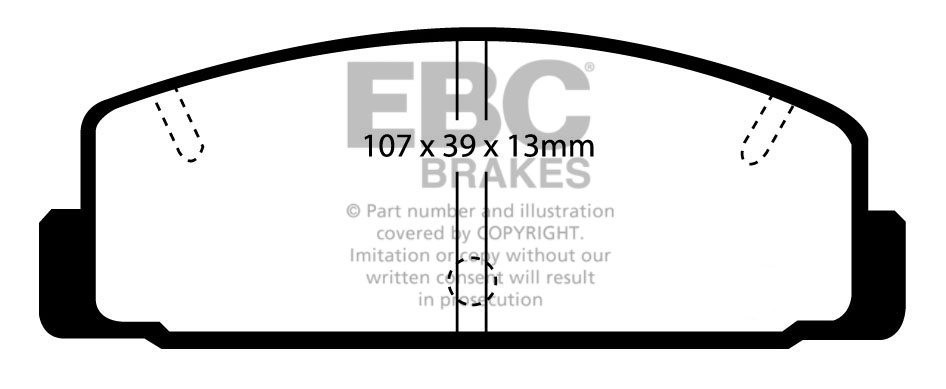 EBC Brakes Mazda 6 2.0 (GH) 2007-.. Remblokken achterzijde green