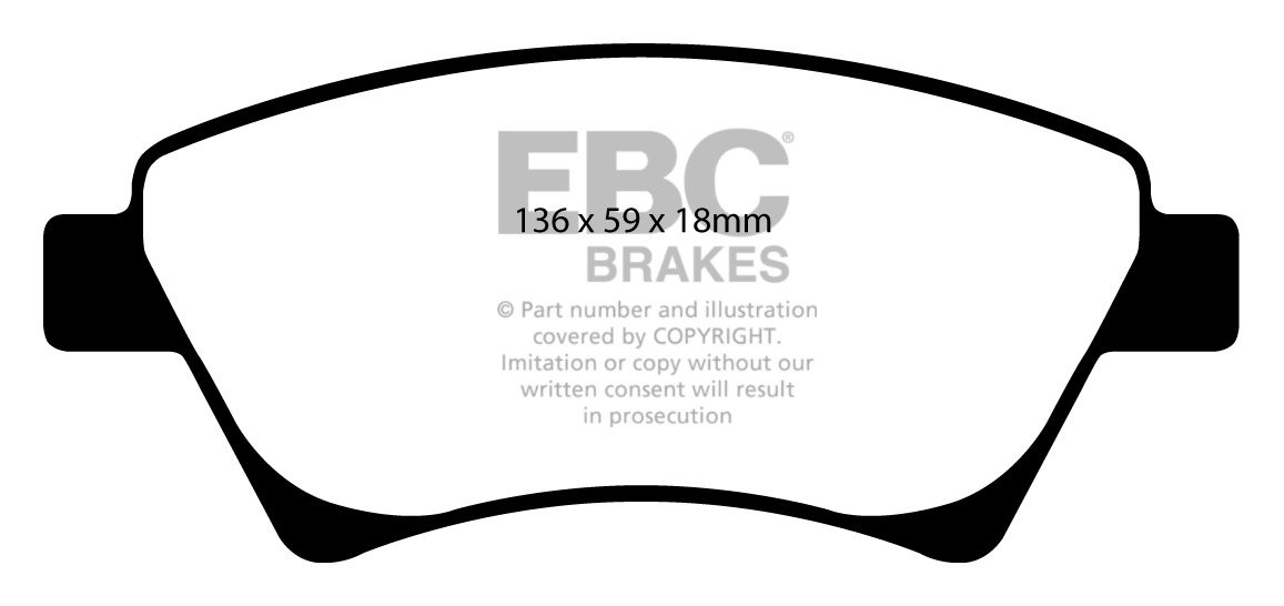 EBC Brakes RENAULT Megane CC 1.9 TD 2003-2005 Remblokken voorzij