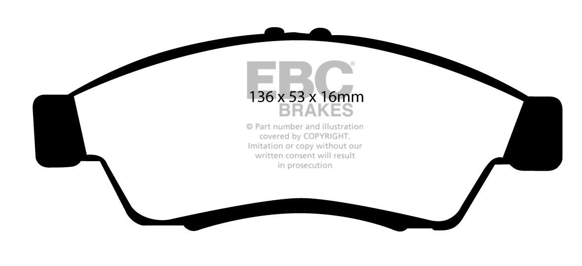 EBC Brakes SUZUKI Liana 1.6 2001-2008 Remblokken voorzijde green