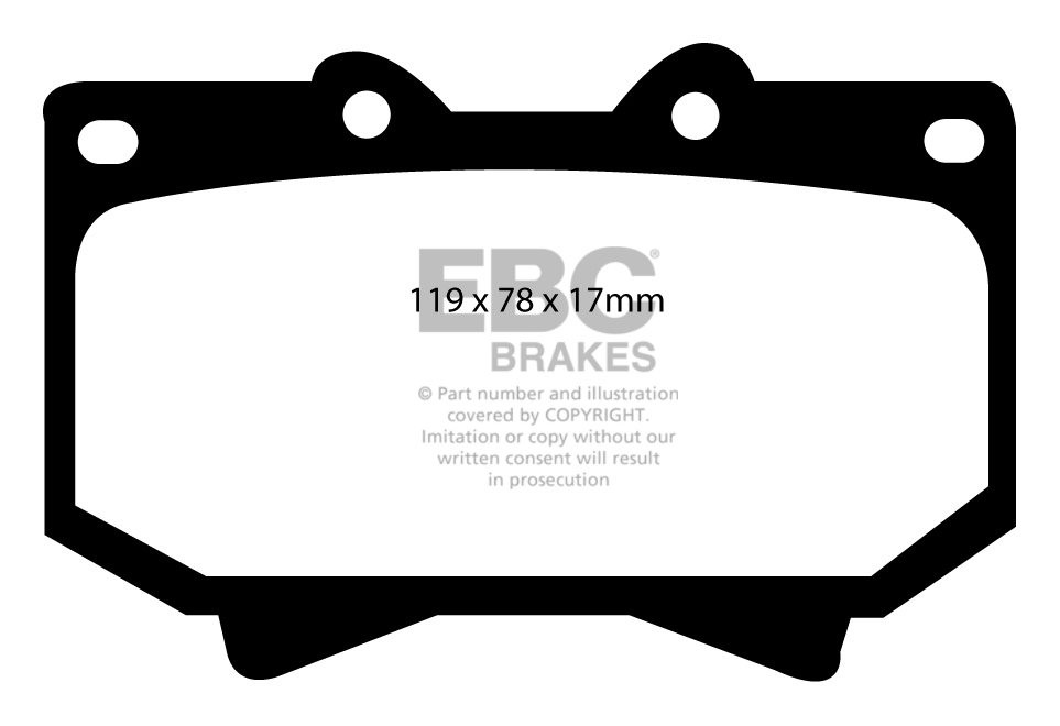 EBC Brakes TOYOTA Landcruiser 4.2 TD (HDJ101) 98-2007 Remblokken