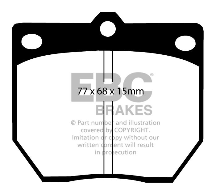 EBC Brakes NISSAN C Series 280C 72-80 Remblokken voorzijde green