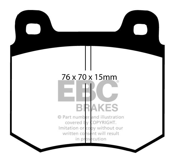 EBC Brakes CHRYSLER (EU) 160 1.6 71-72 Remblokken voorzijde