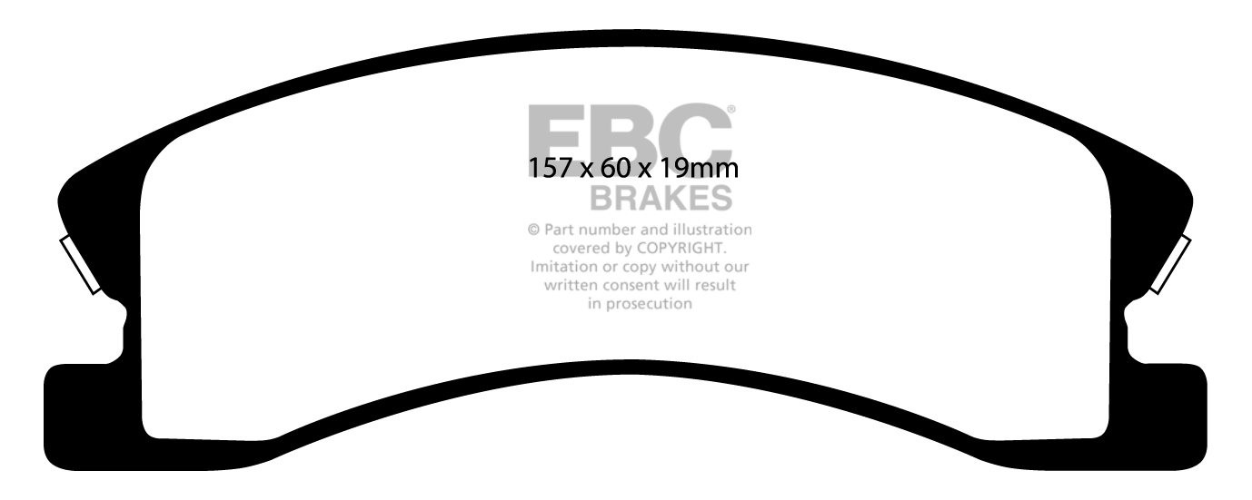EBC Brakes JEEP Grand Cherokee 4.7 99-2005 Remblokken voorzijde