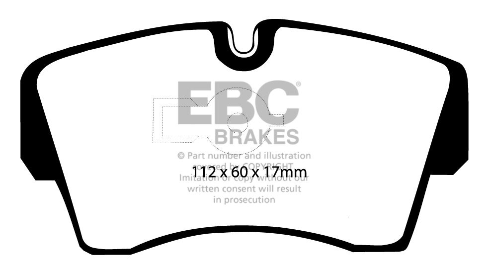 EBC Brakes VAUXHALL (OPEL) Carlton 3.0 86-90 Remblokken voorzijd