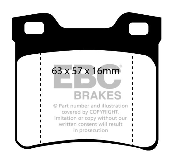 EBC Brakes PEUGEOT 406 2.0 TD (110) 99-2004 Remblokken achterzij