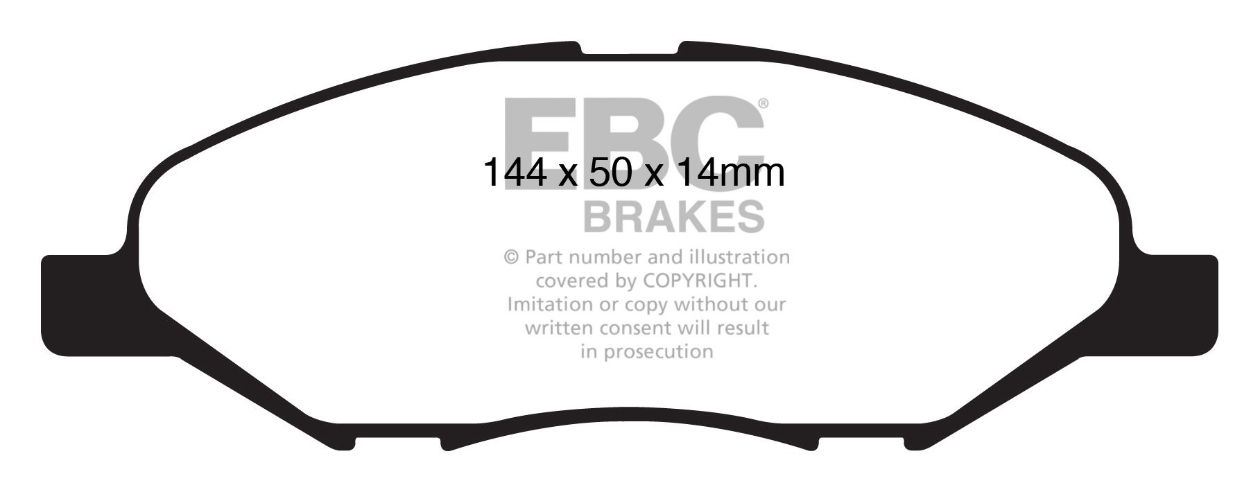 EBC Brakes NISSAN Tiida 1.8 2007-.. Remblokken voorzijde