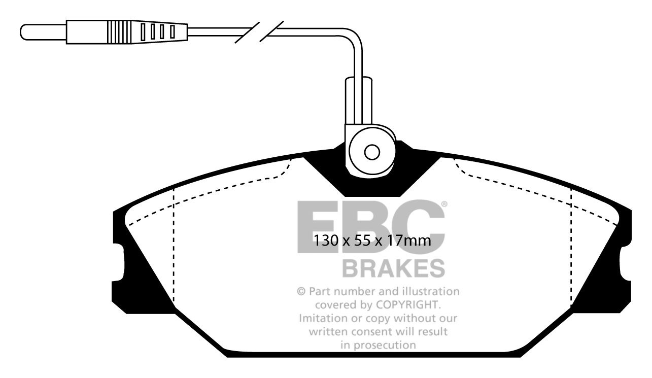 EBC Brakes RENAULT Laguna Station 2.0 16v 95-96 Remblokken voorz