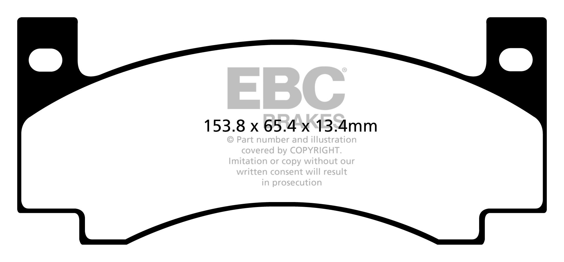 EBC Brakes DODGE (USA) Challenger 3.7 70-72 Remblokken voorzijde