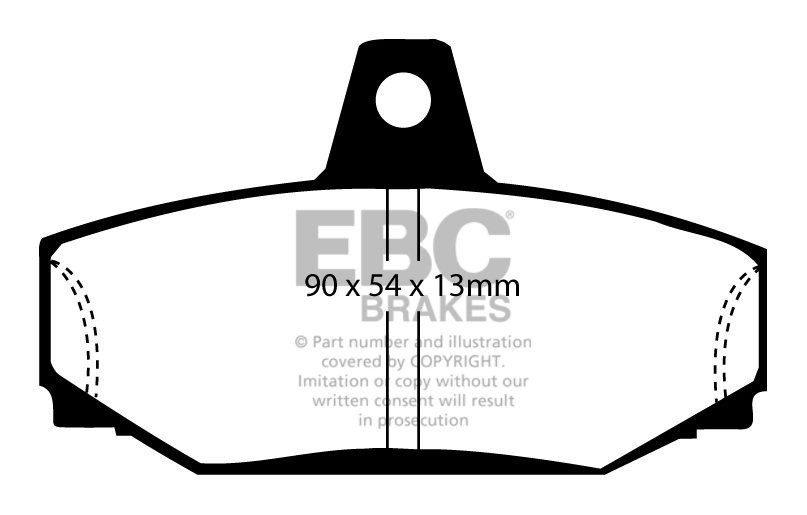 EBC Brakes VOLVO 940 2.0 (ABS) 90-94 Remblokken achterzijde